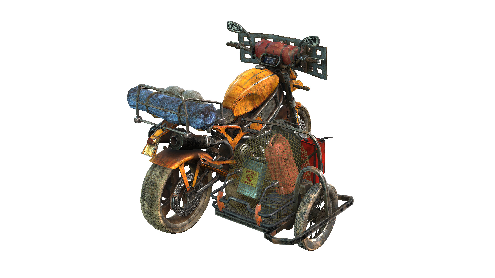 Doomsday SideCar Low-poly 3D model_3