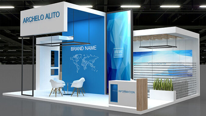 exhibition 3d booth 3D model