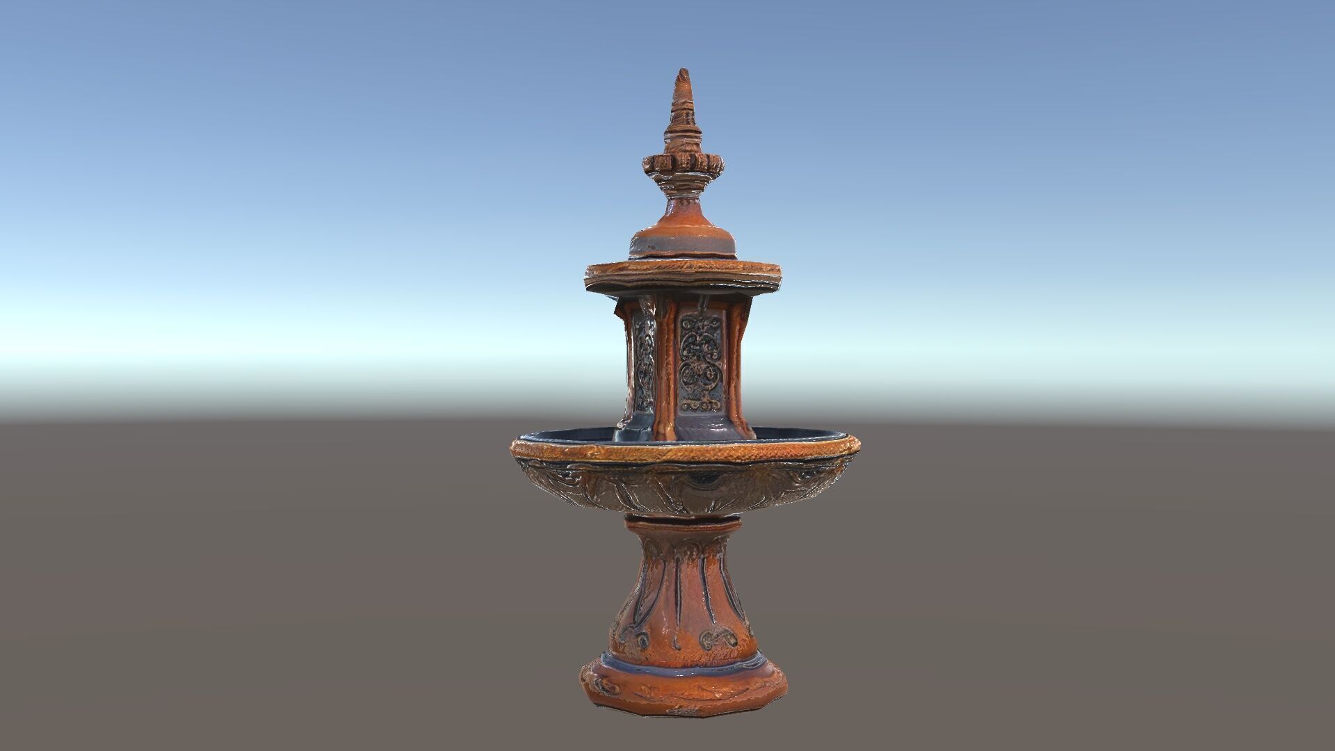 Rustic Ornamental Fountain Model Pack Low-poly 3D model_35