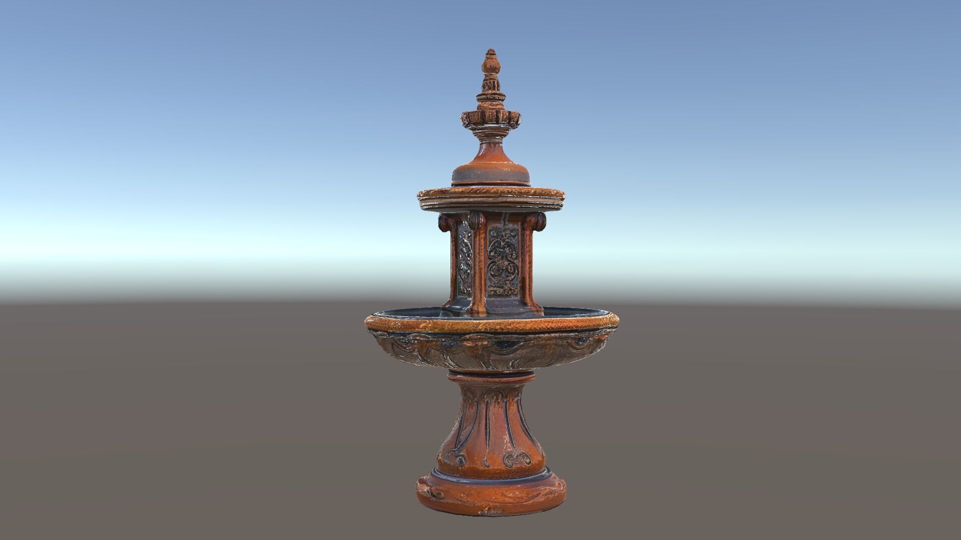 Rustic Ornamental Fountain Model Pack Low-poly 3D model_34