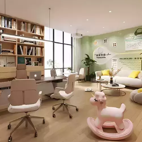 Modern other educational space Psychological consultation room 