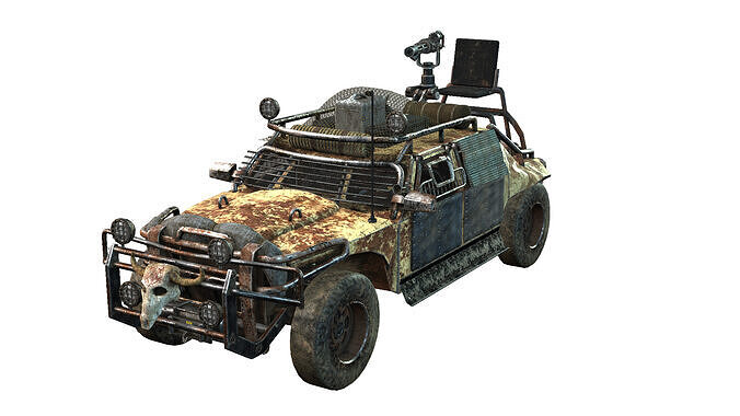 Doomsday 4WD Low-poly 3D model