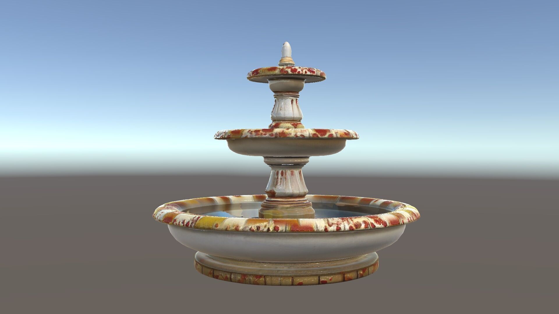 Ornate Stone Fountain Model Pack Low-poly 3D model_34