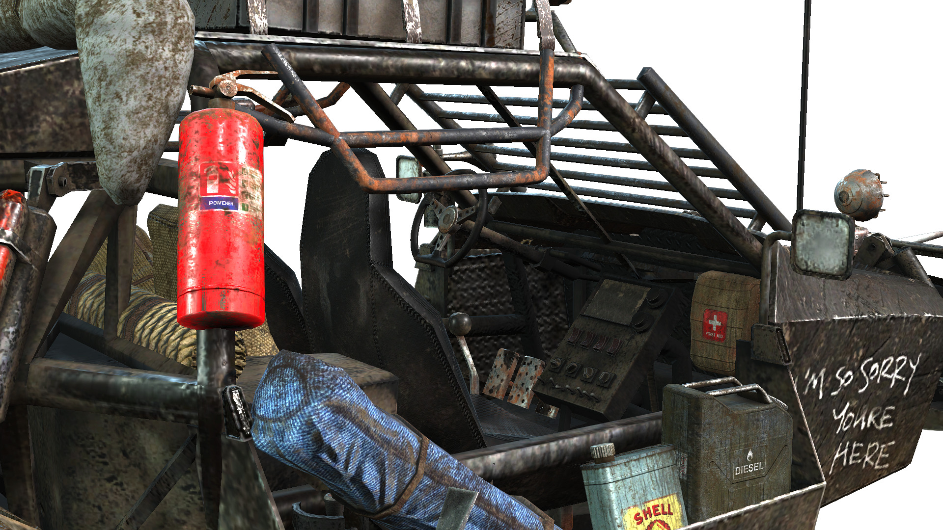 Doomsday Buggy Low-poly 3D model_9