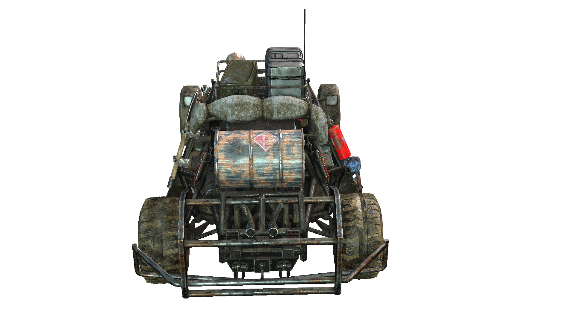 Doomsday Buggy Low-poly 3D model_3