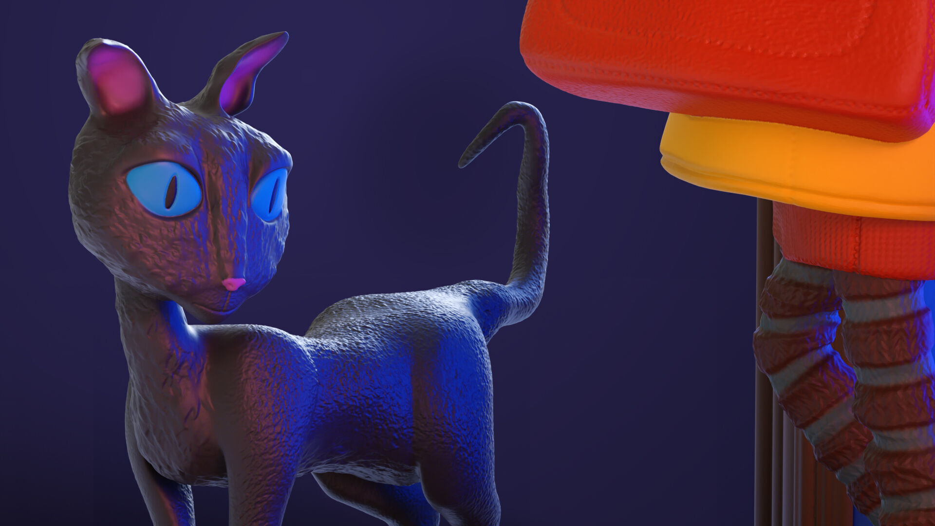 Coraline Lamp Diorama 3D Printable Decorative Scene 3D print model_2