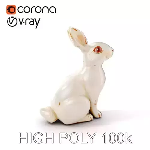 Charming Rabbit Figurine Model Pack