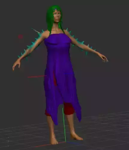 female alien fantasy character