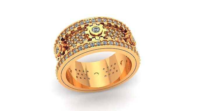 Mechanical Gear Ring  3D print model