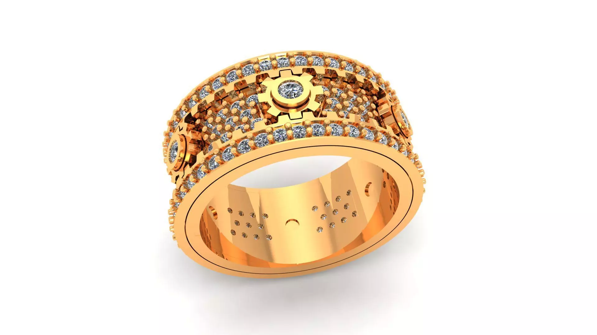 Mechanical Gear Ring 3D print model