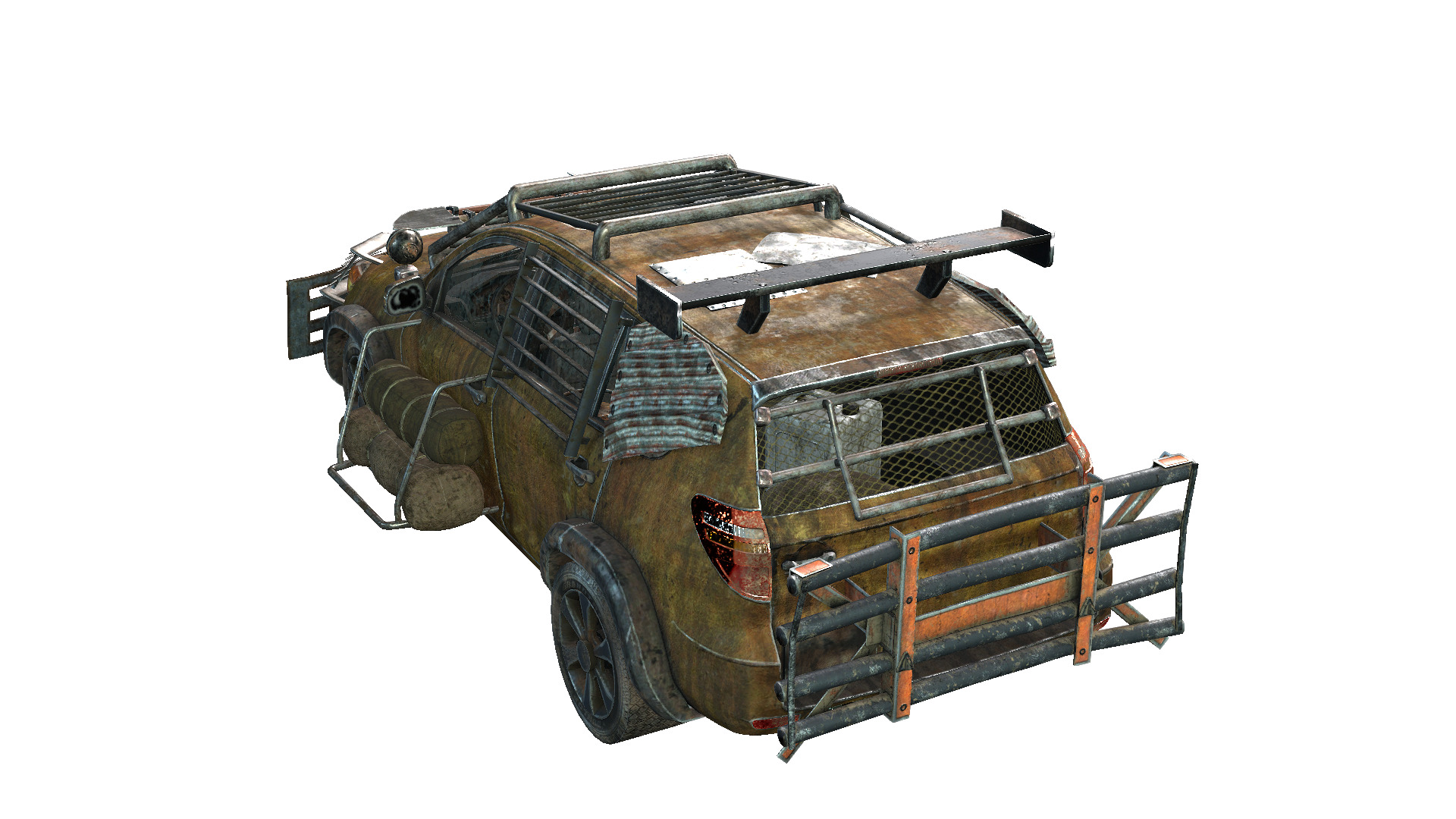 Doomsday SUV Low-poly 3D model_2