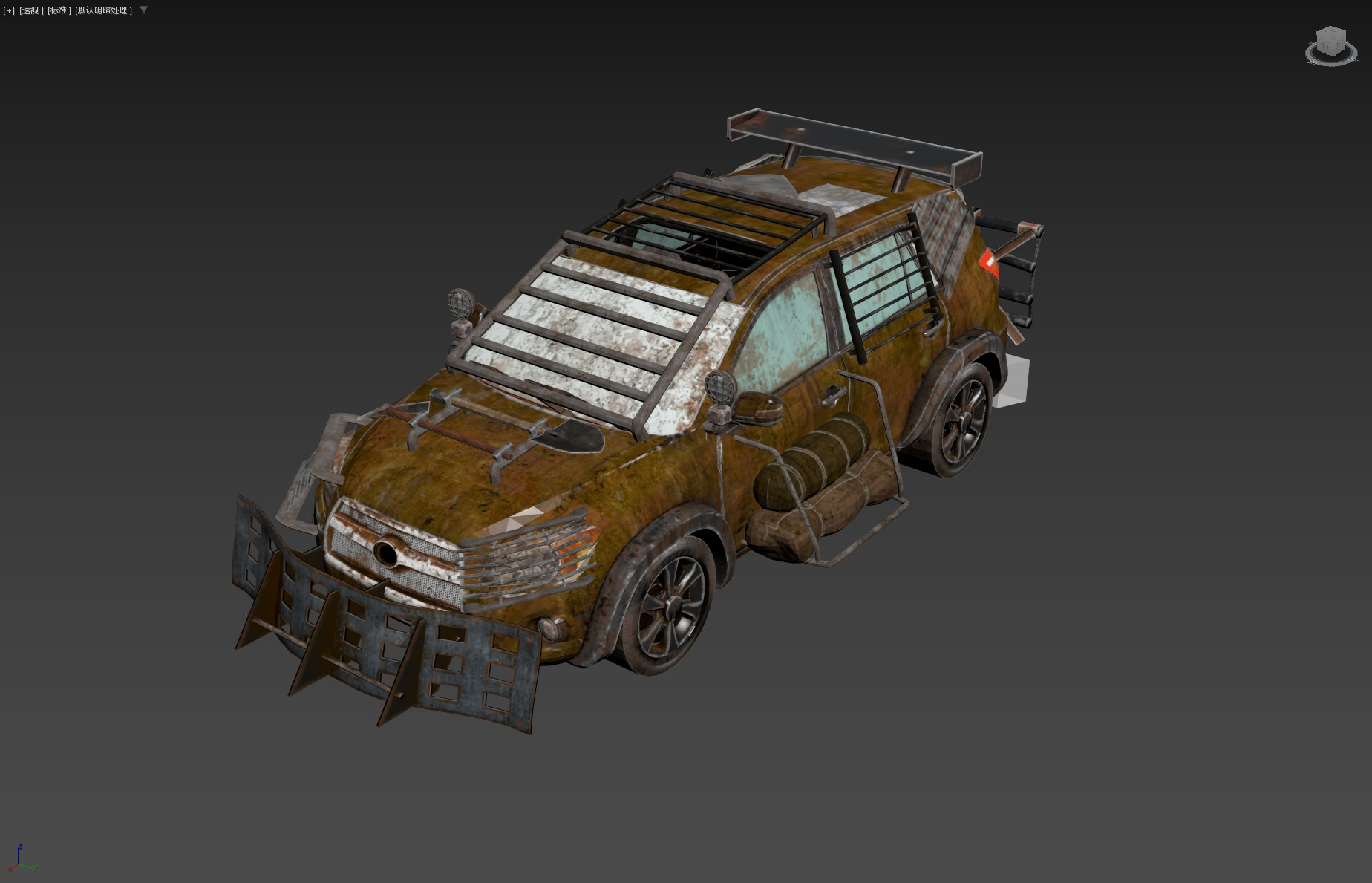 Doomsday SUV Low-poly 3D model_14