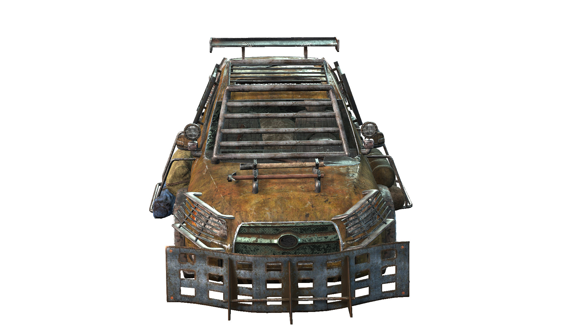 Doomsday SUV Low-poly 3D model_7