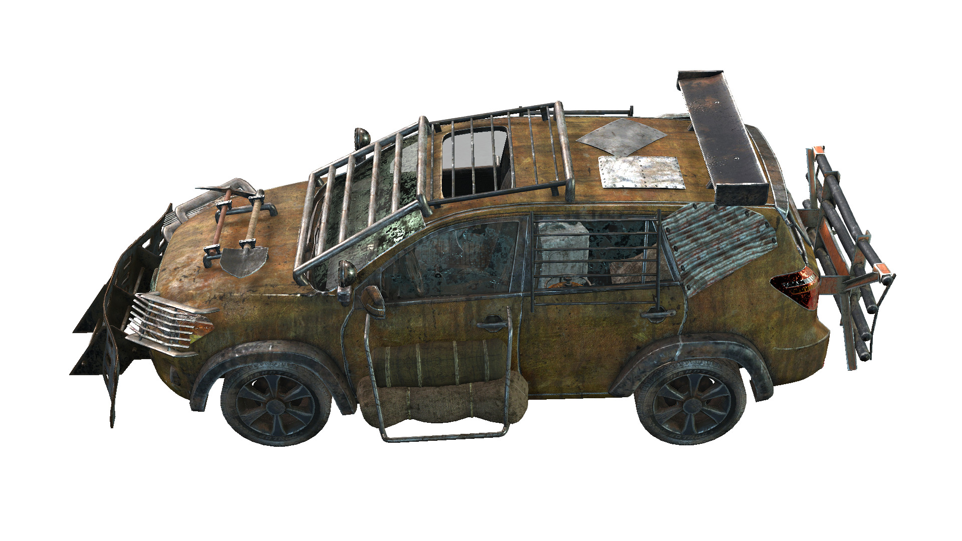 Doomsday SUV Low-poly 3D model_1
