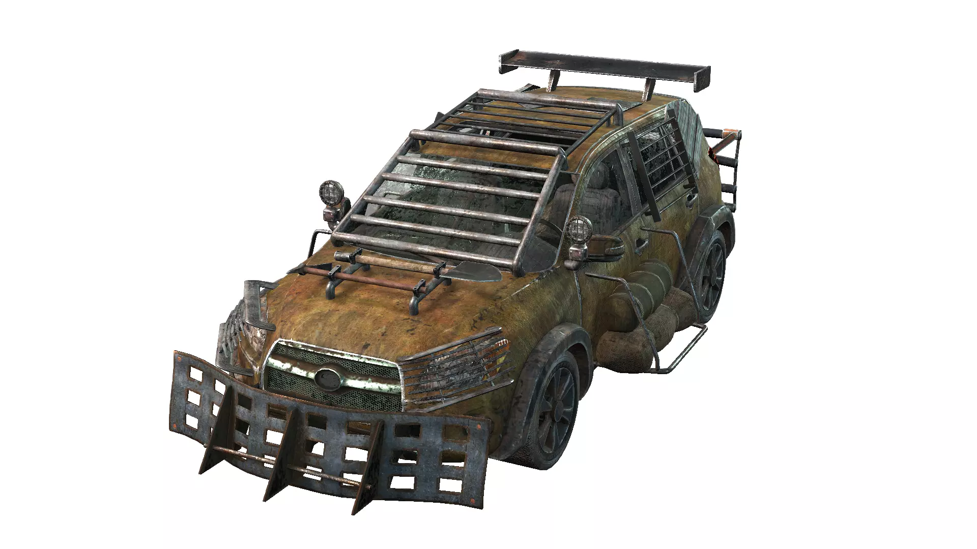 Doomsday SUV Low-poly 3D model_0