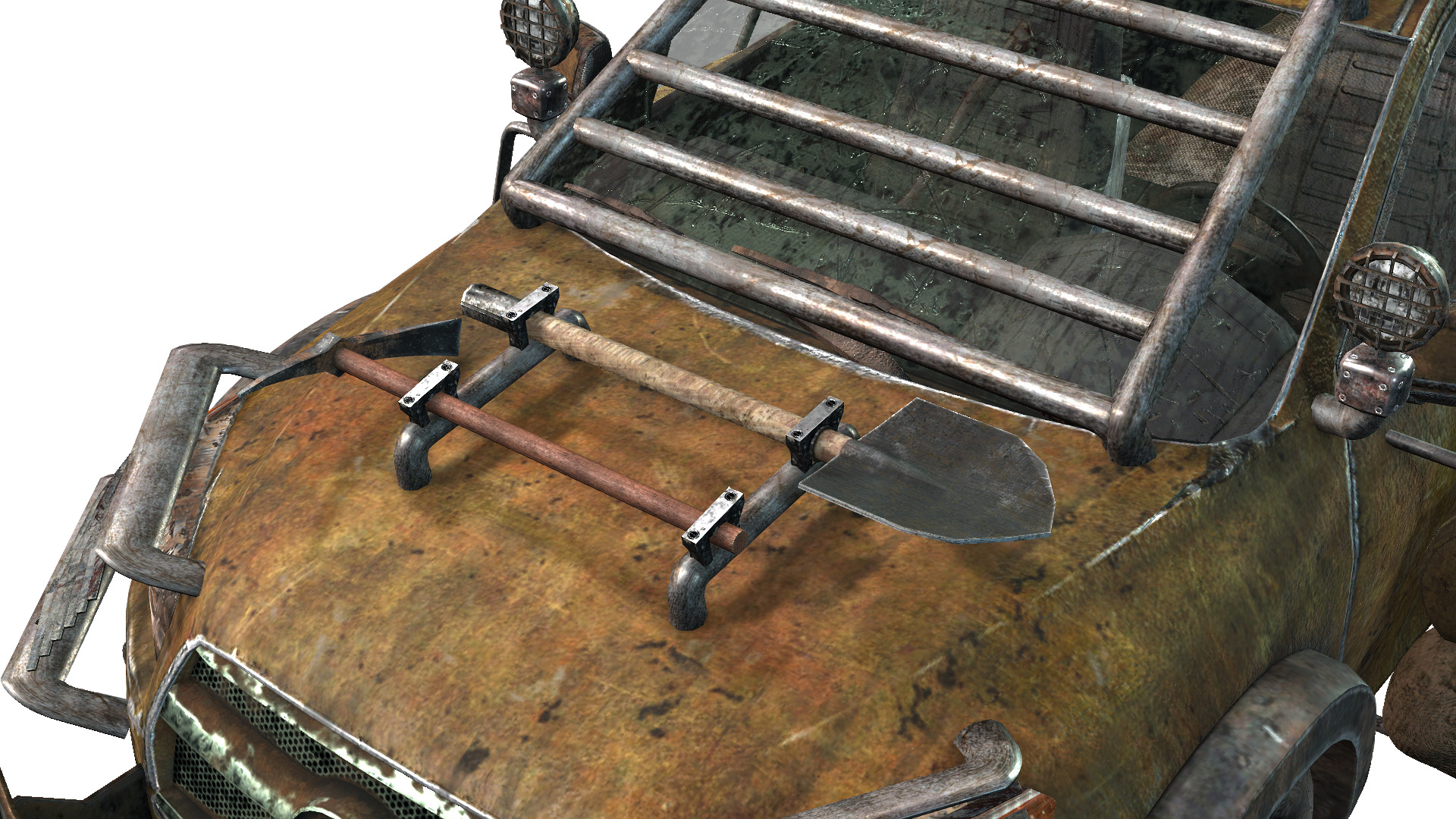 Doomsday SUV Low-poly 3D model_8