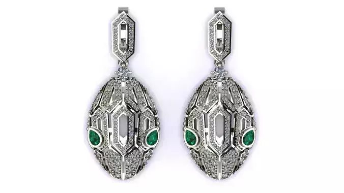 BVLGARI Serpenti Seduttori Earrings printing model
