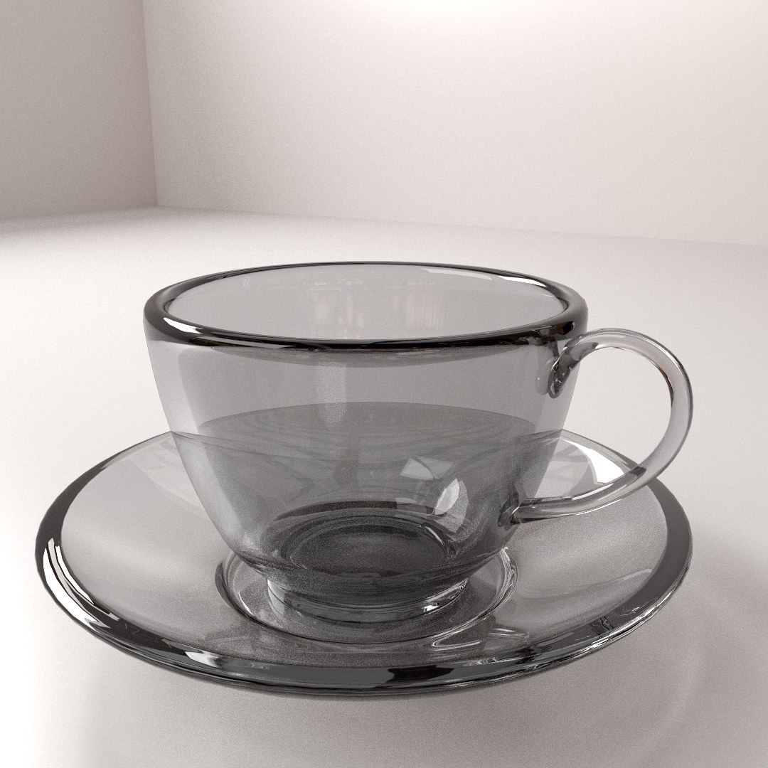 Cup and Saucer 3D model_2
