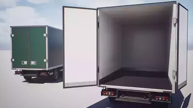 Pickup Truck 2- Transit - Game Ready Vehicle Low-poly 3D model 4