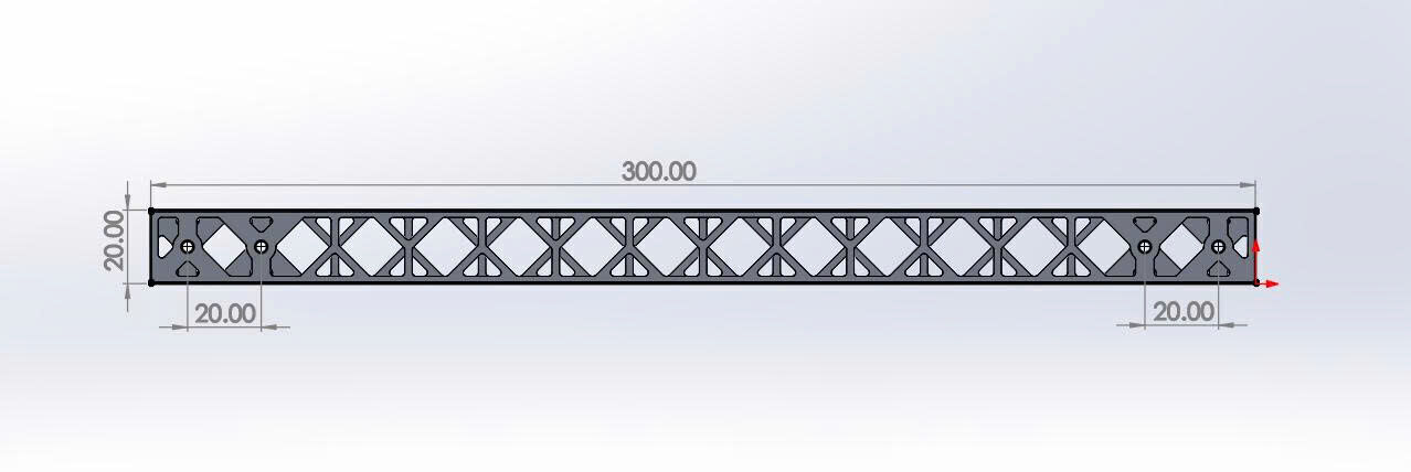 Light Aluminum X-Axis Rail Mount for 3D Printers 3D print model_5