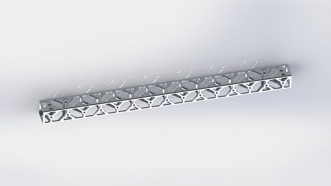 Light Aluminum X-Axis Rail Mount for 3D Printers 3D print model