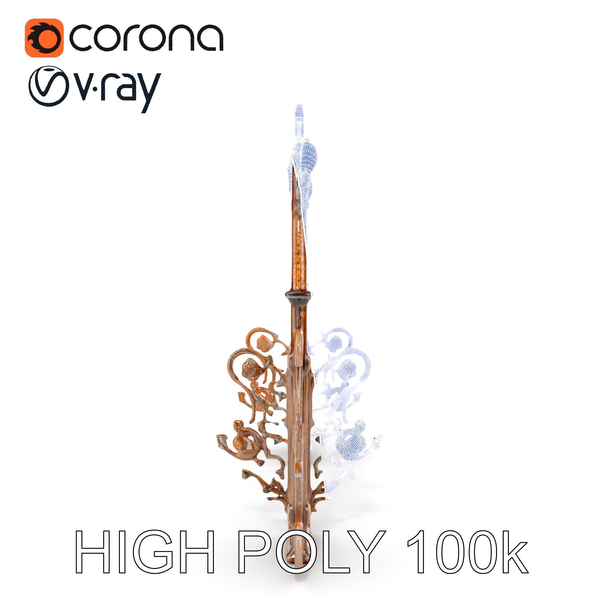 Ornamental Iron Archway Model Pack Low-poly 3D model_20