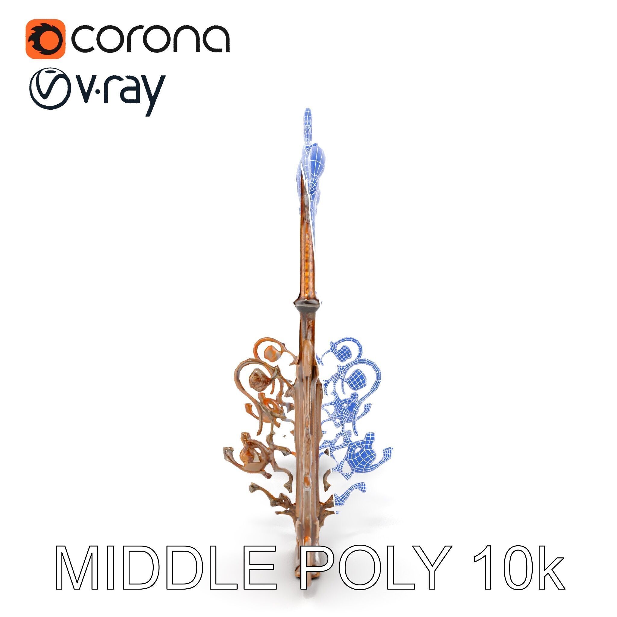 Ornamental Iron Archway Model Pack Low-poly 3D model_30