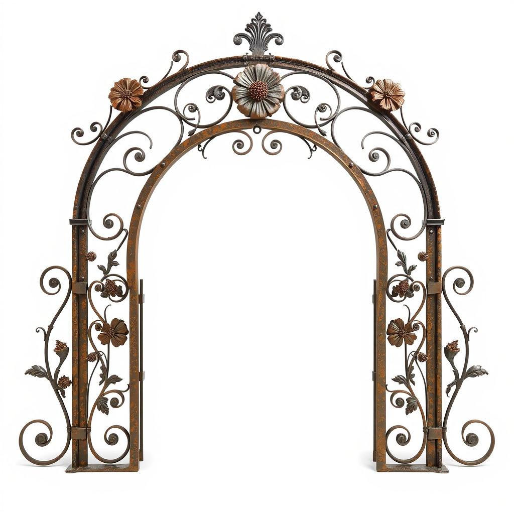 Ornamental Iron Archway Model Pack Low-poly 3D model_2