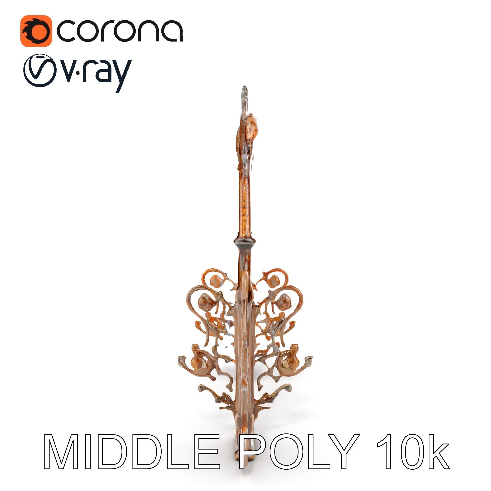 Ornamental Iron Archway Model Pack Low-poly 3D model_18