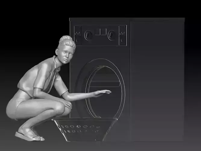 self-service laundry girl 2