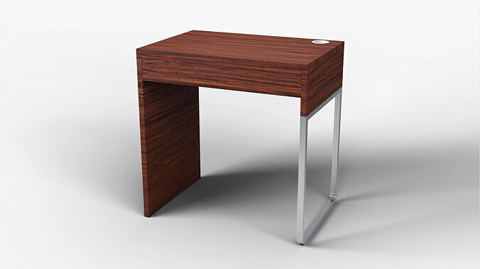 Mini Desk 01 - Dark Wood 3D model