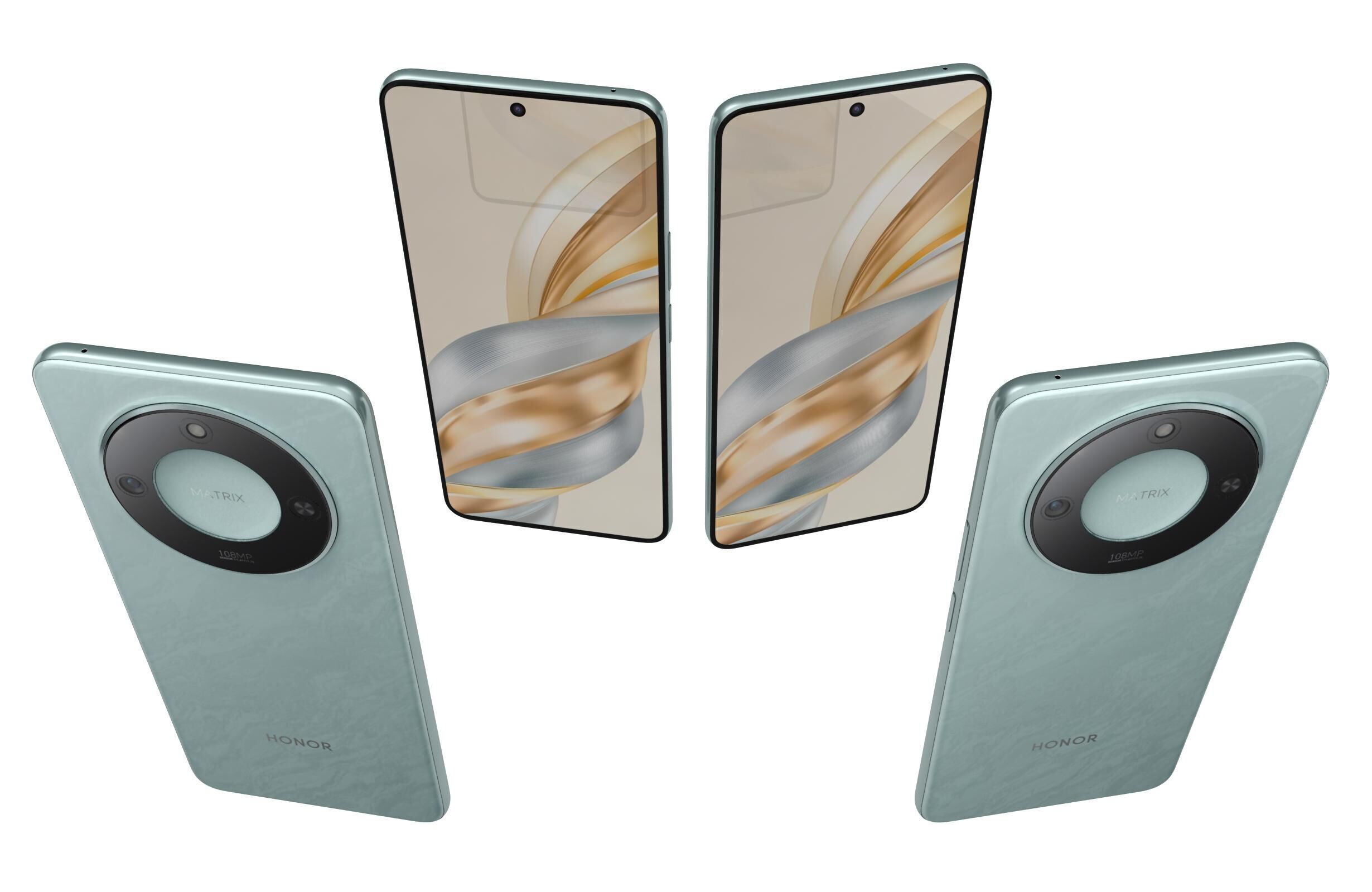 Honor X60 Green 3D model_4