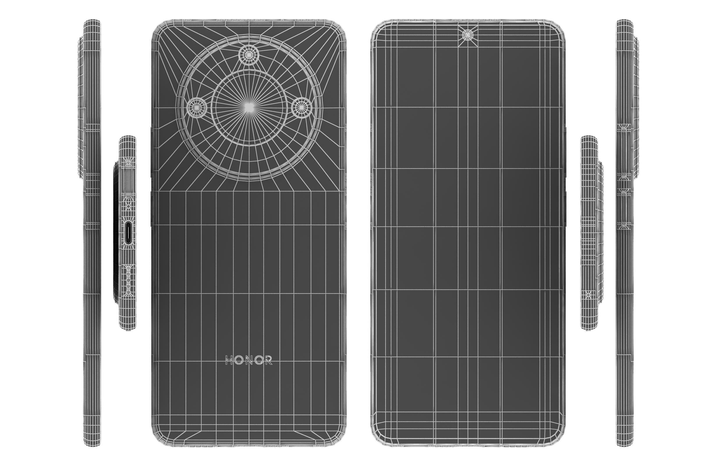 Honor X60 Green 3D model_16