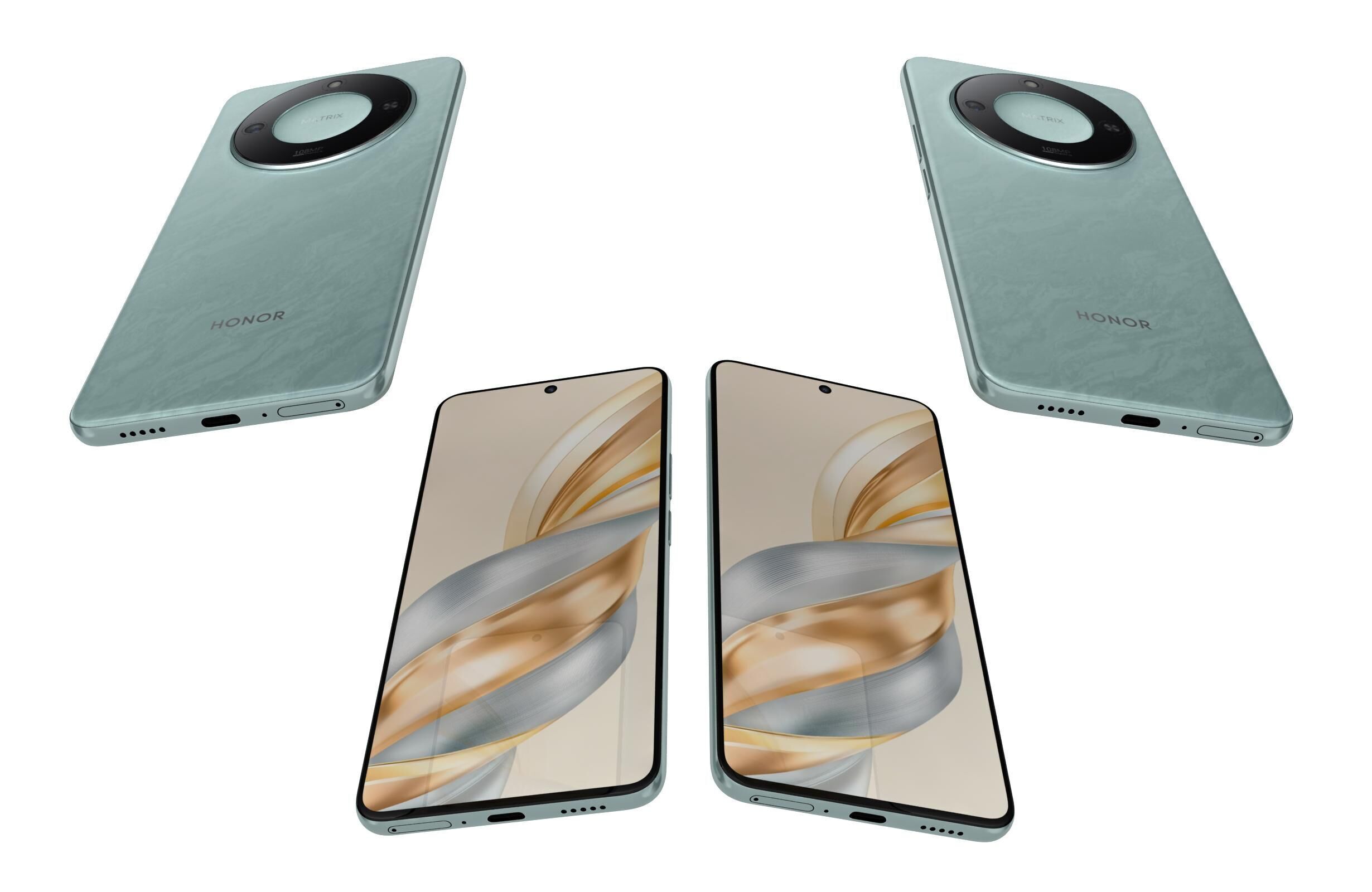 Honor X60 Green 3D model_5