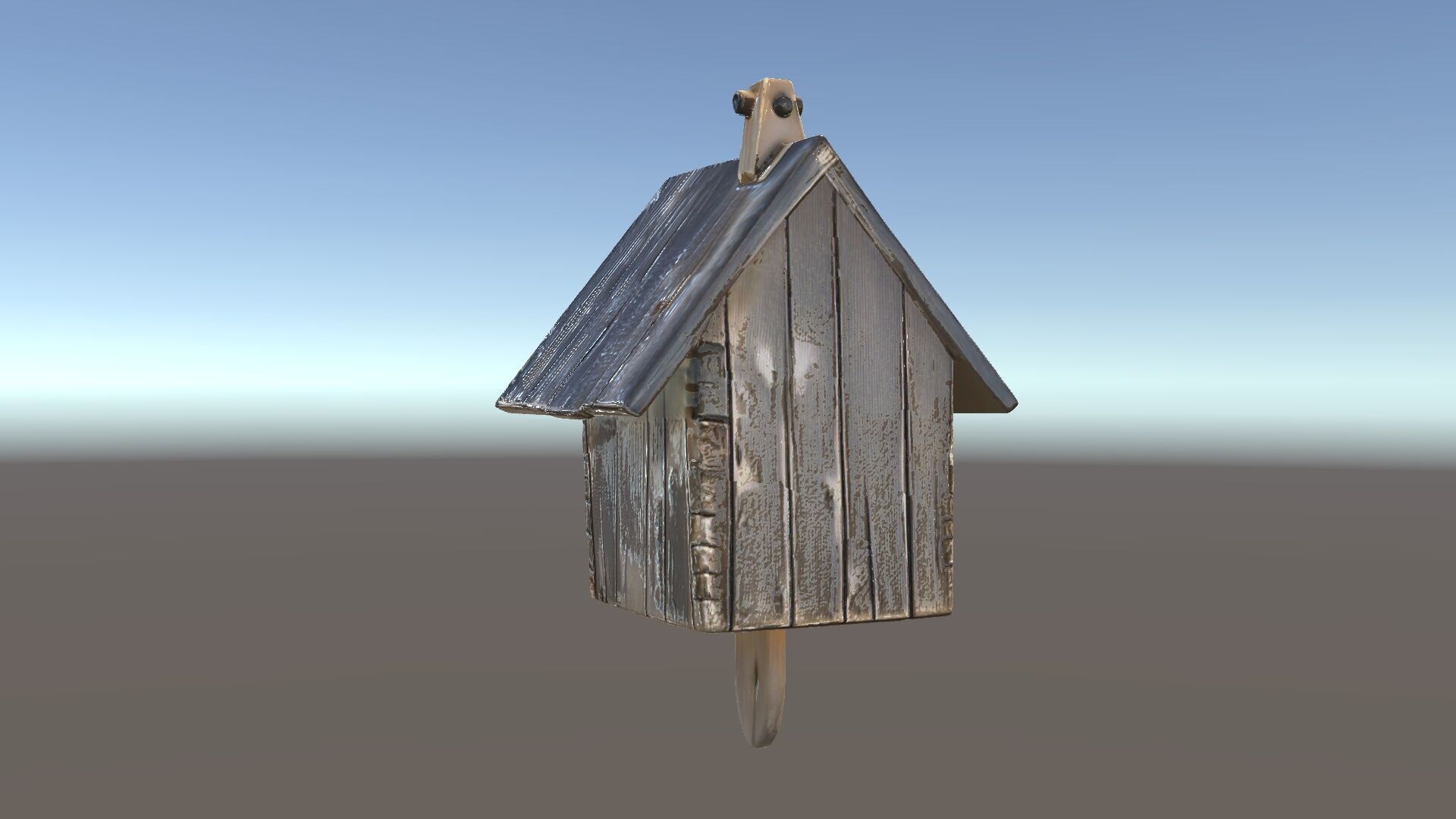 Rustic Wooden Birdhouse Model Pack Low-poly 3D model_33