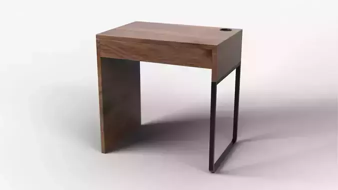 Mini Desk 01 - Walnut Wood