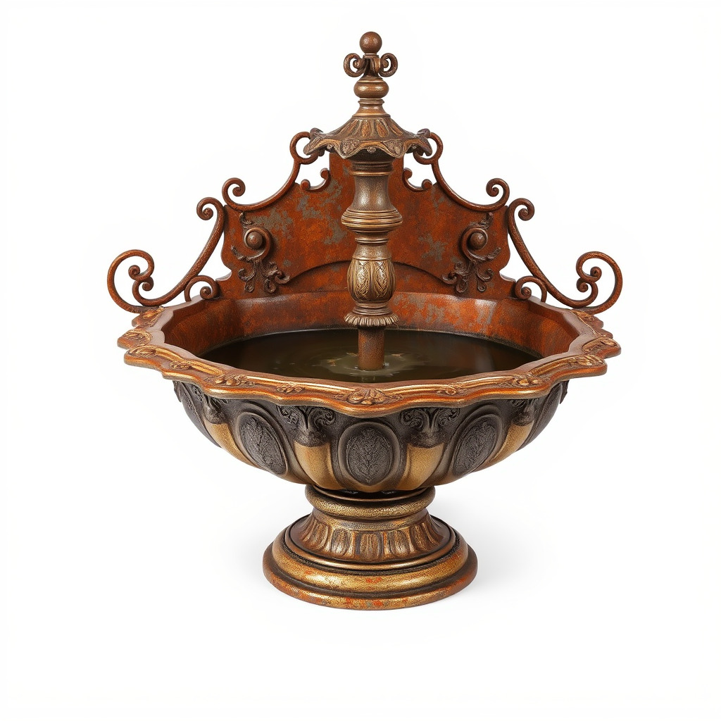 Ornate Fountain D Model Pack Low-poly 3D model_3