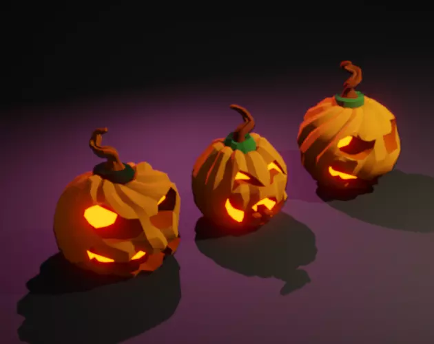 FREE Halloween minipack from the Necropoly universe Free low-poly 3D model_9