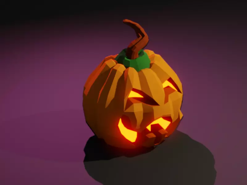 FREE Halloween minipack from the Necropoly universe Free low-poly 3D model_11