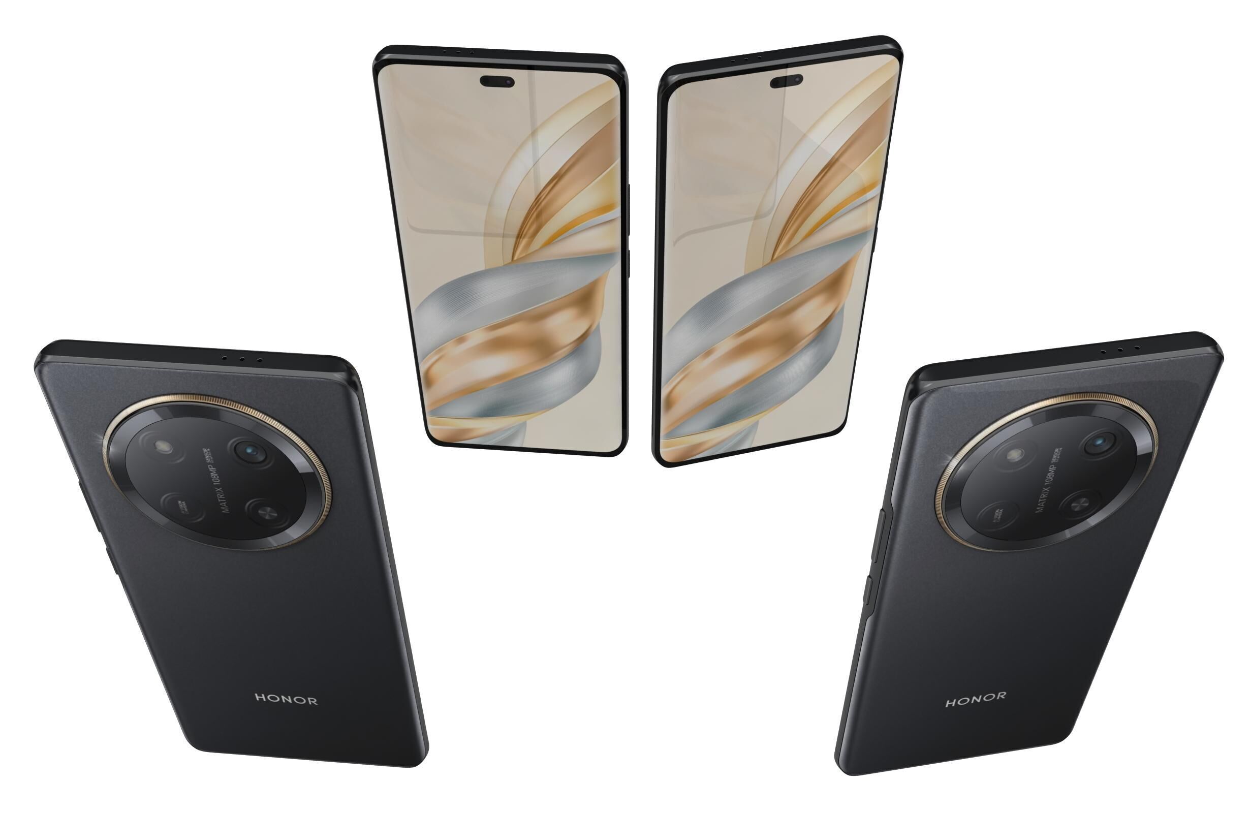 Honor X60 Pro Black 3D model_4