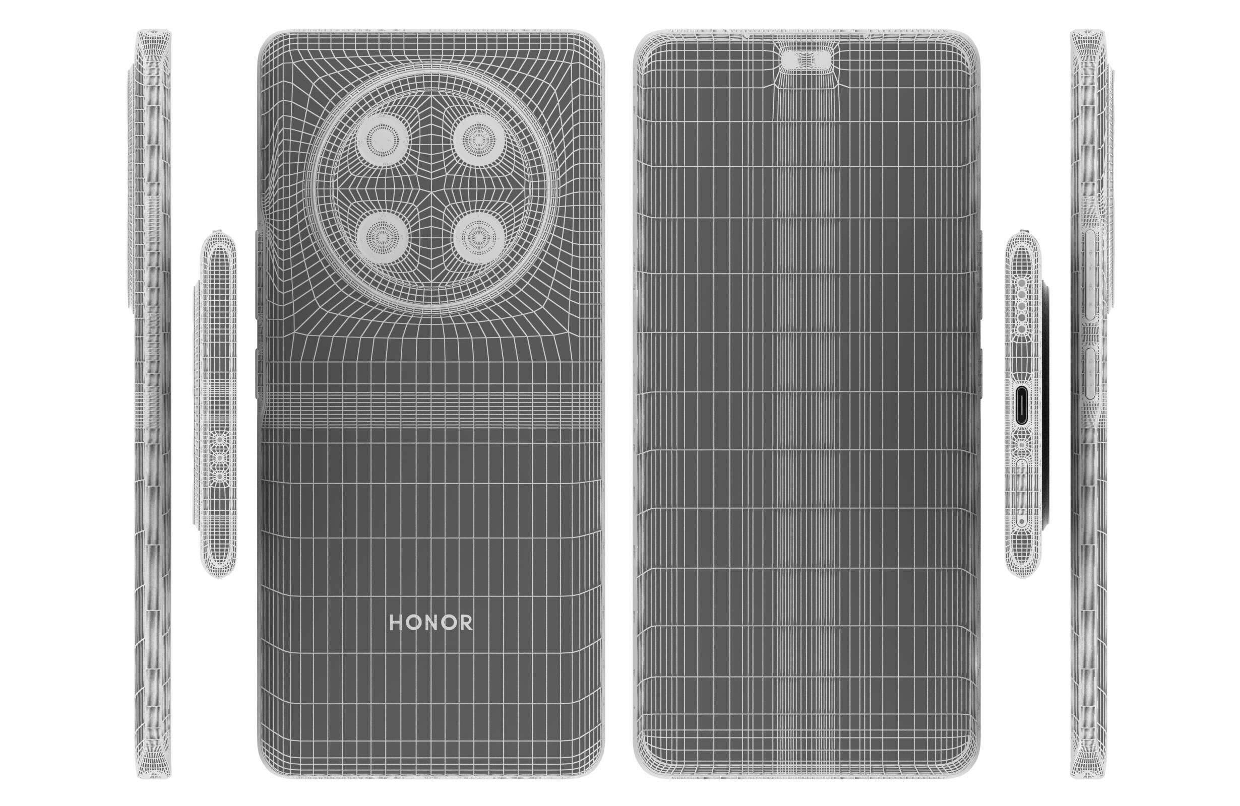 Honor X60 Pro Black 3D model_17