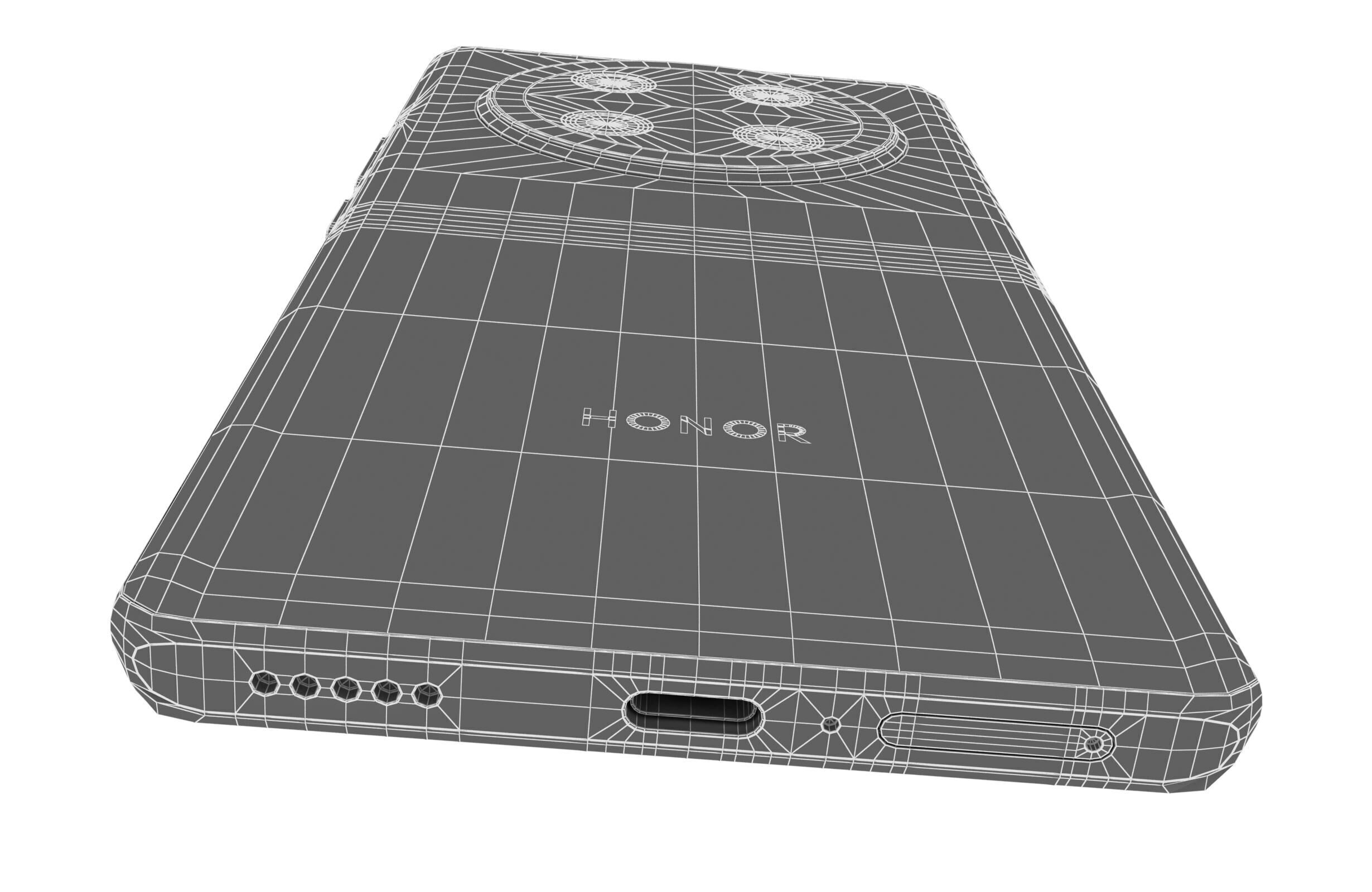 Honor X60 Pro Black 3D model_21