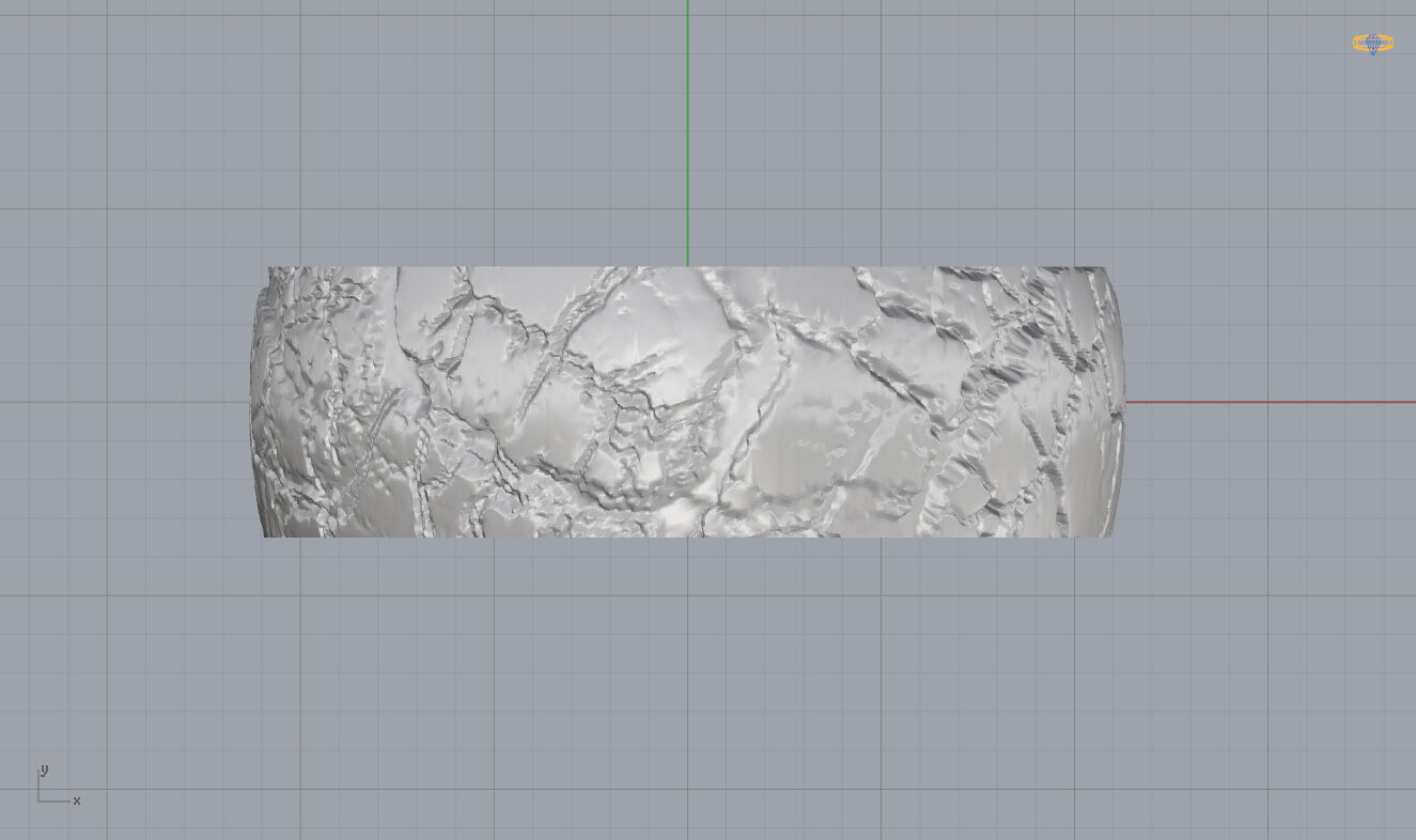 Hammered Ring 3D print model_6