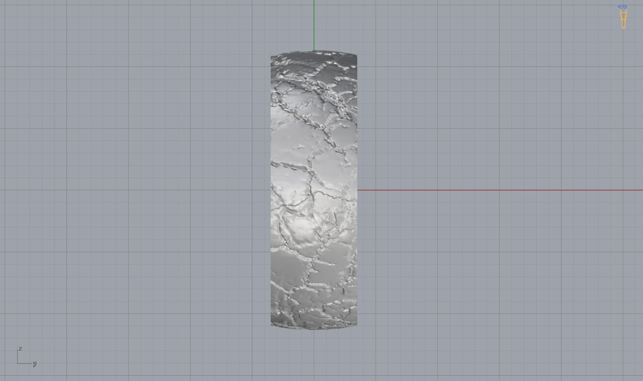 Hammered Ring 3D print model_8