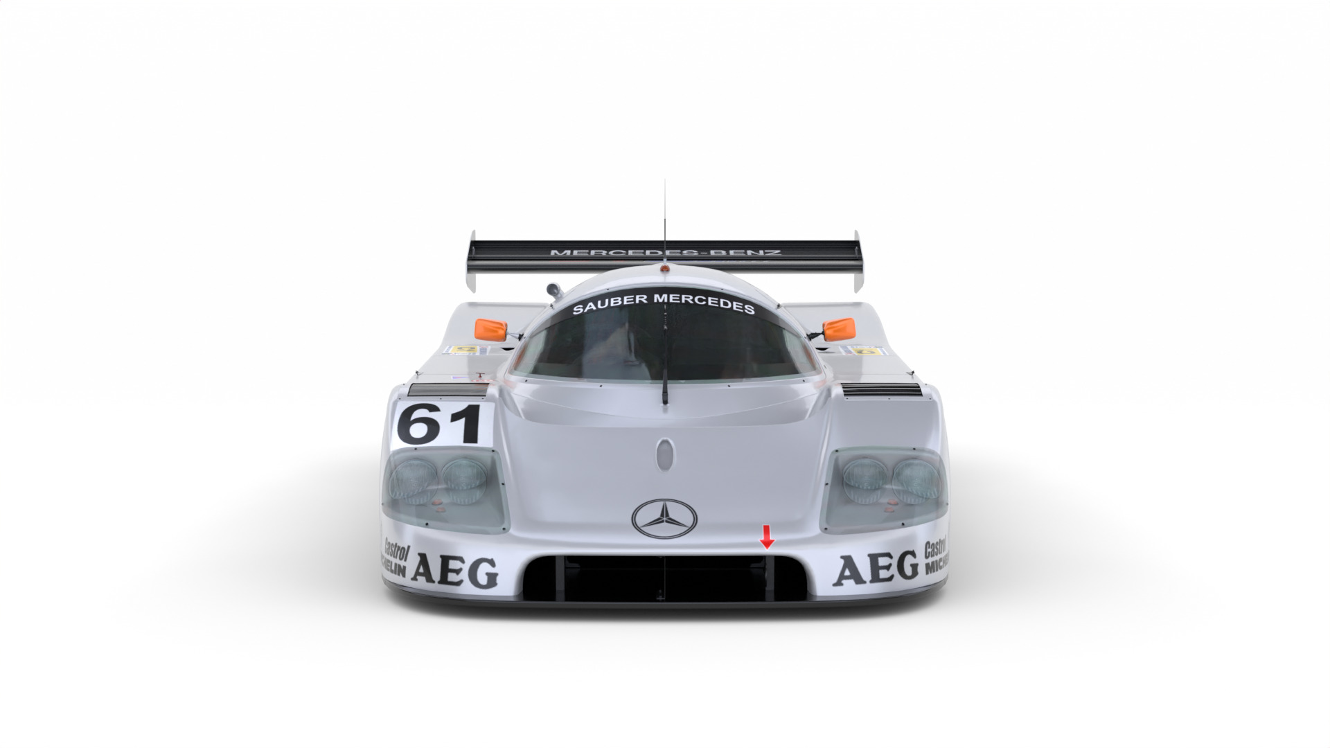 Mercedes C9 1989 Le Mans Winner 3D Model 3D model_4