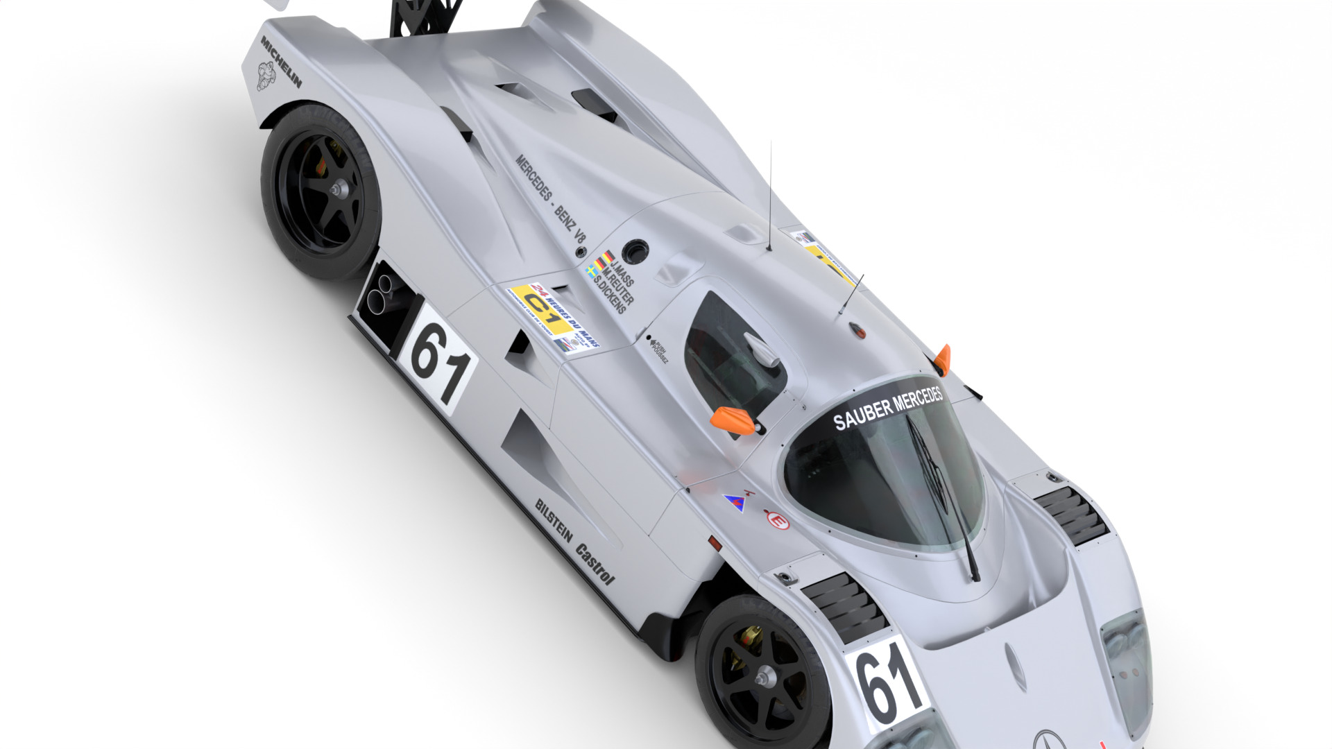 Mercedes C9 1989 Le Mans Winner 3D Model 3D model_12