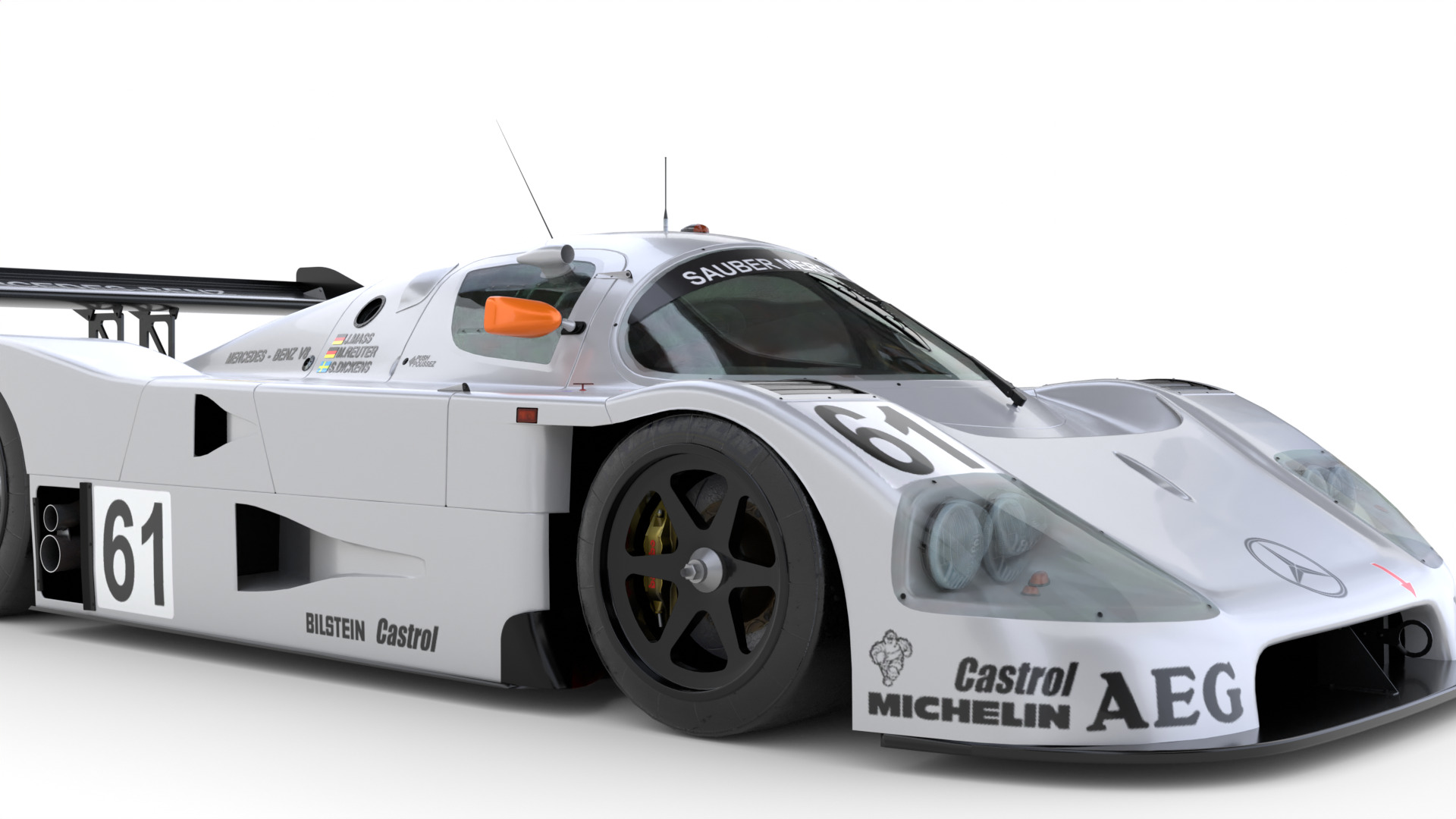 Mercedes C9 1989 Le Mans Winner 3D Model 3D model_18