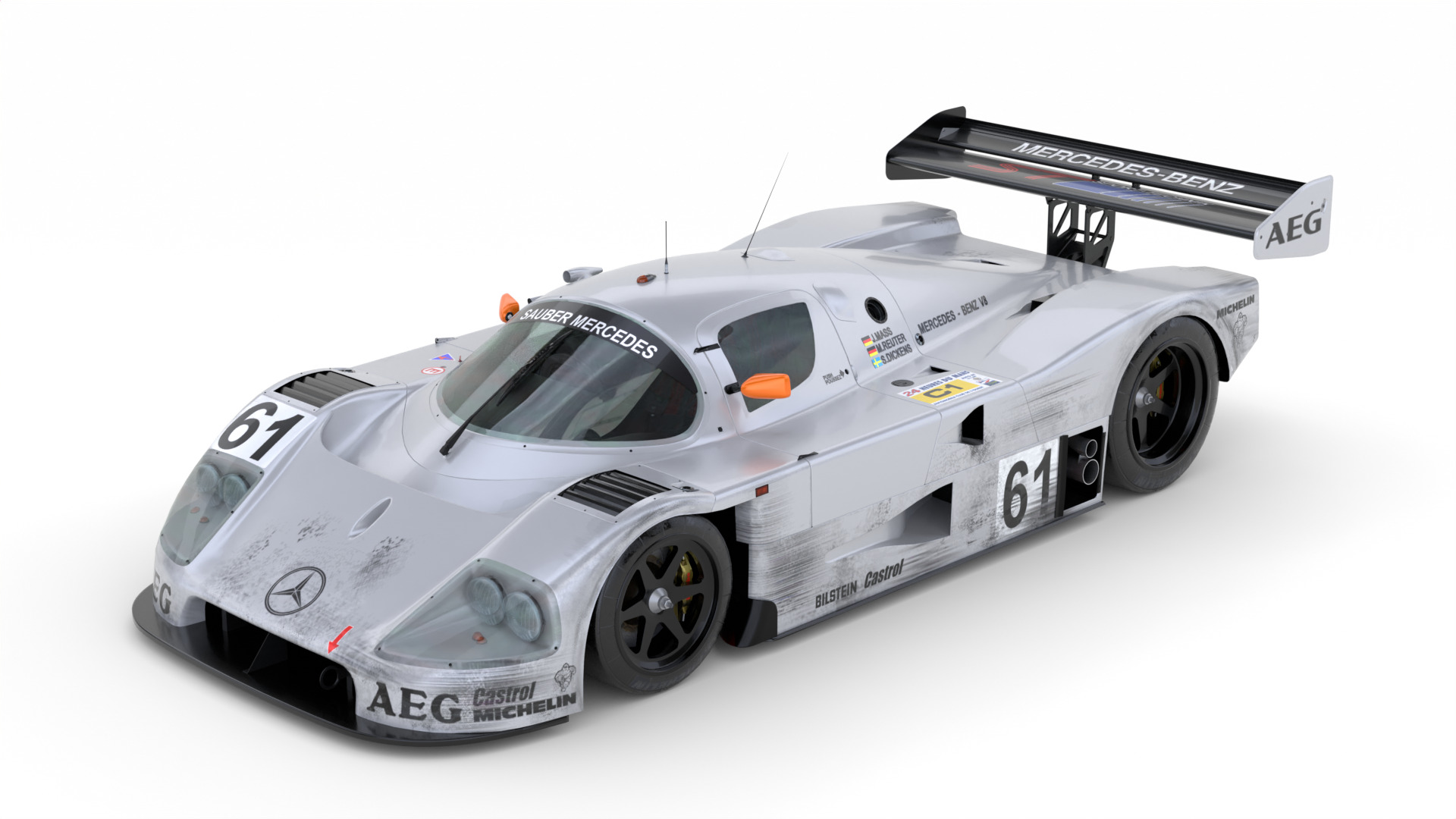 Mercedes C9 1989 Le Mans Winner 3D Model 3D model_1
