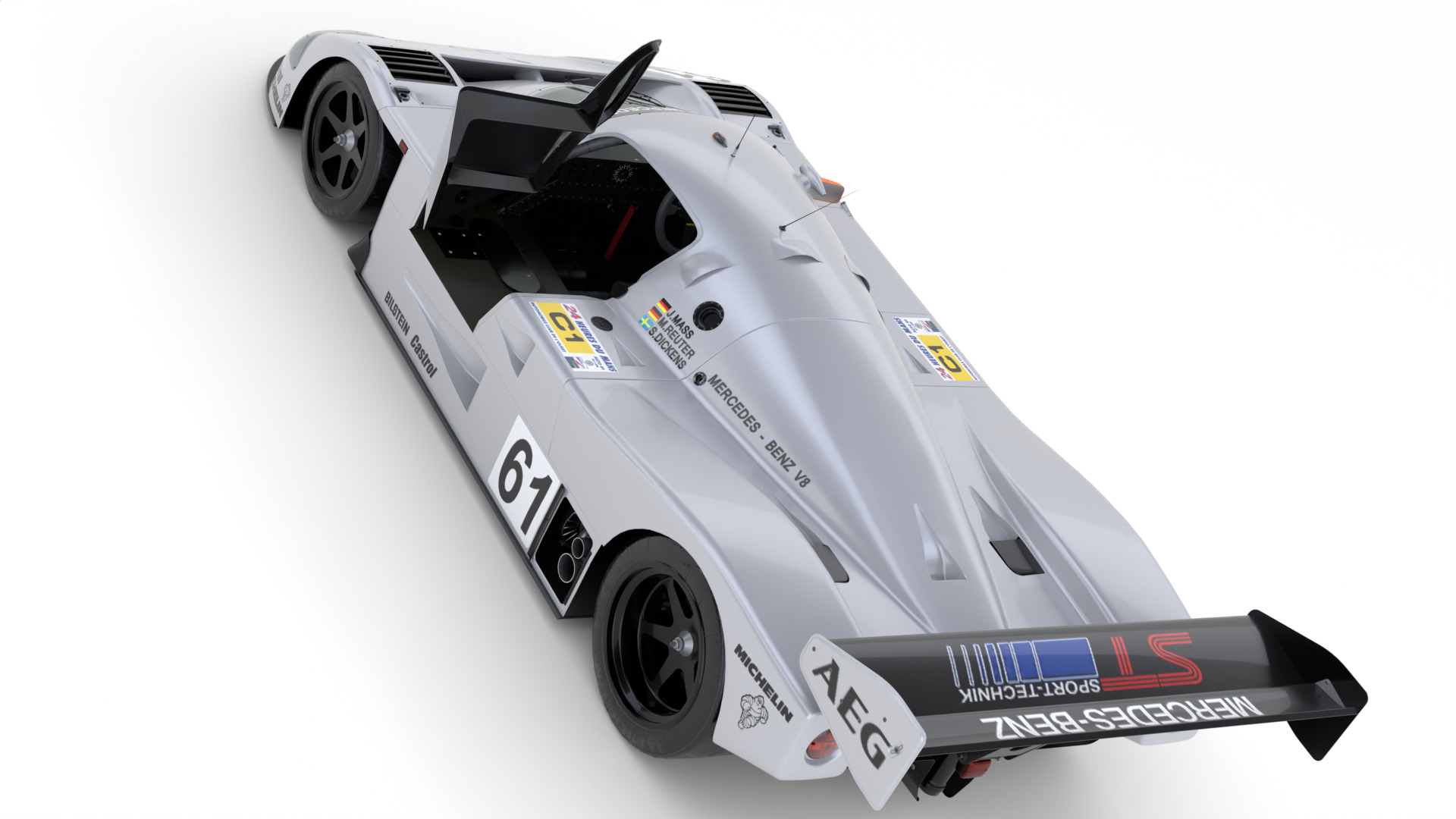 Mercedes C9 1989 Le Mans Winner 3D Model 3D model_14