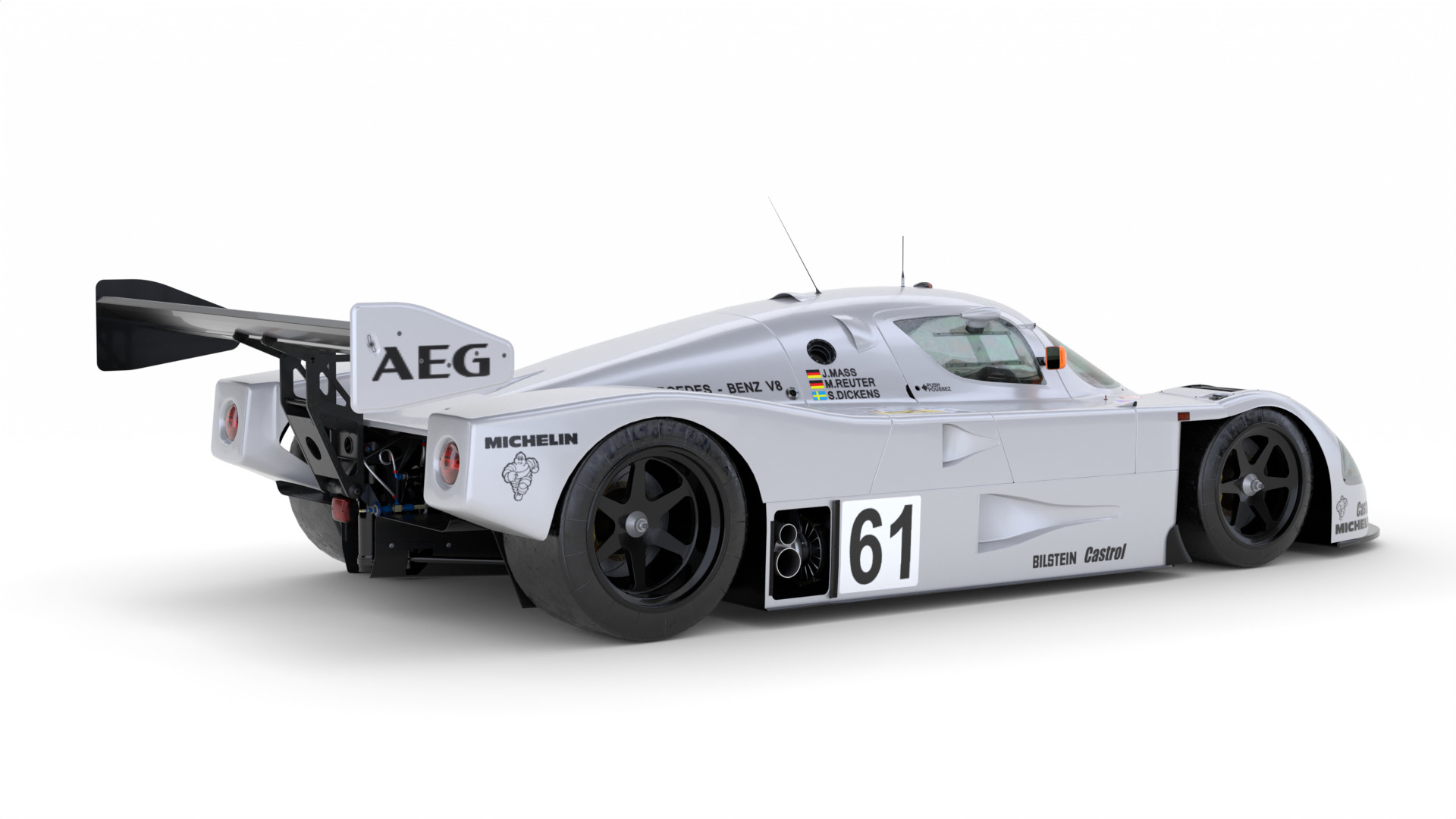 Mercedes C9 1989 Le Mans Winner 3D Model 3D model_7